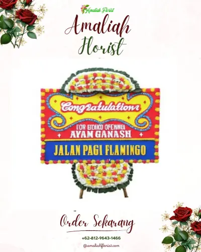 Bunga Papan Congratulation di Lawang